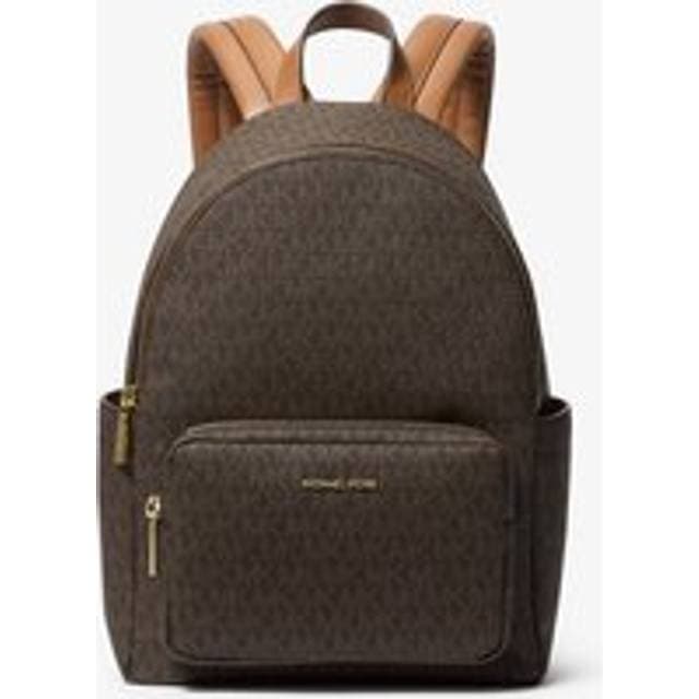 Michael Kors MK Tanner Medium Signature Logo Backpack - Brown