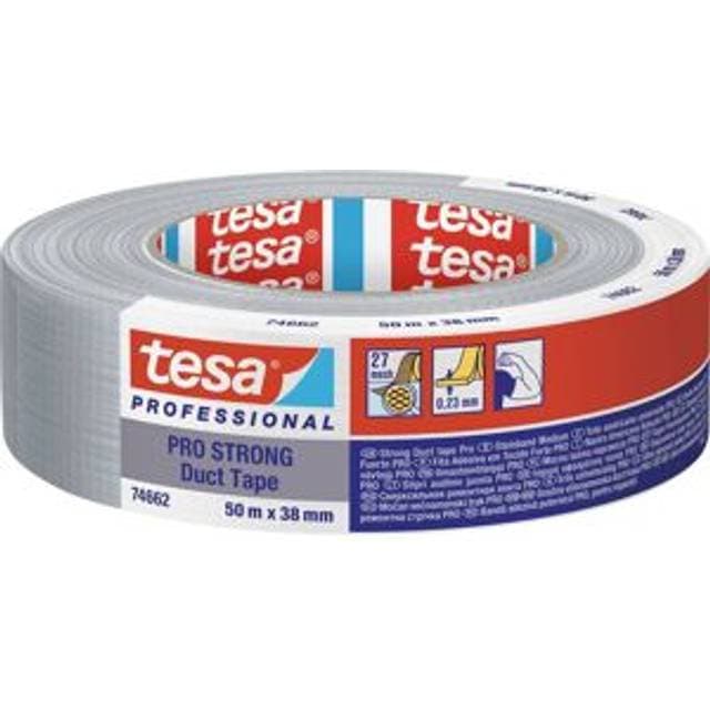 TESA Duct Tape Pro-Strong Reparaturbånd Grå 50 m x 38 mm 1 stk