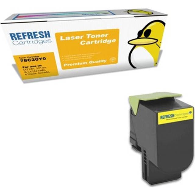 Refresh C242XY0 Extra High Capacity Yellow Toner Cartridge Replacement for Lexmark Printers