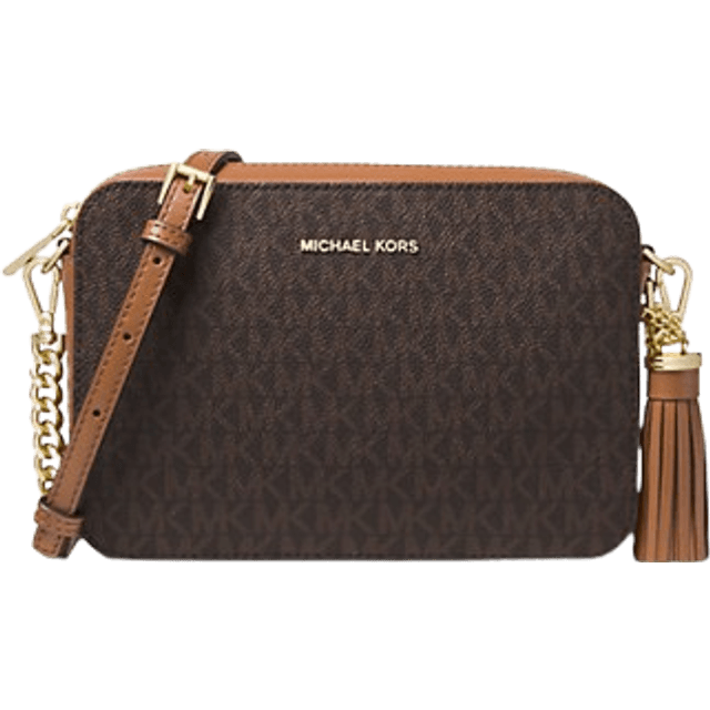 Michael Kors Ginny Medium Logo Crossbody Bag - Brown