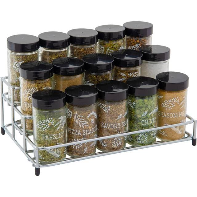 Kamenstein 15 Jar Lincoln Countertop Spice Rack 9.5 x 5.8 x 9