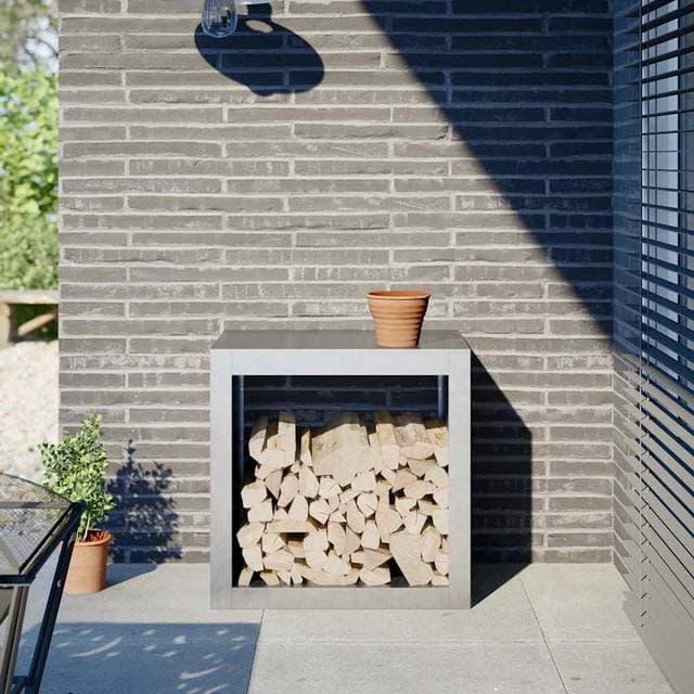 vidaXL Brændestativ 60 x 40 x 60 cm Galvaniseret Stål