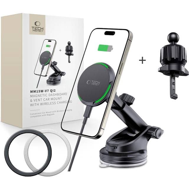 Tech-Protect Magnetisk MagSafe Bilholder 15W