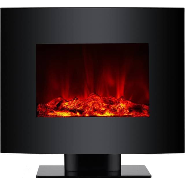 Pur Line Elektrokamin Mit Fuß Und Gebogener Front Schwarz CHE-340