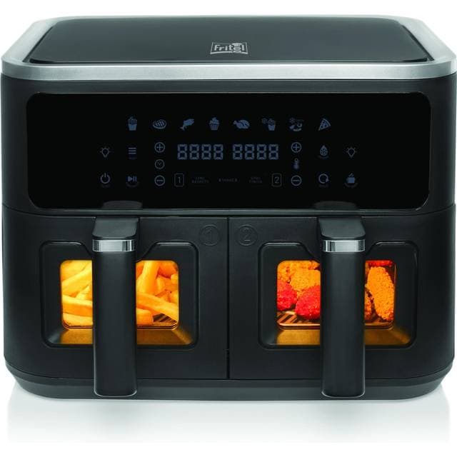 Fritel SnackTastic 8480 DUO Double 9 L Stand-alone 2400 W Hot Air Fryer Black