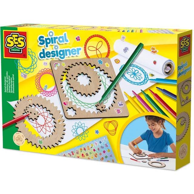 SES Creative Spiral Designer Set Wooden Wheels S14788