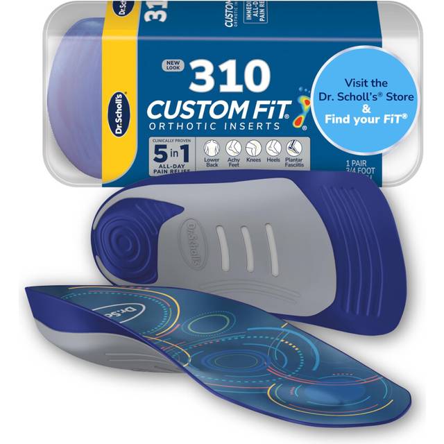 Scholl Custom Fit Orthotics 3 4 Length Inserts