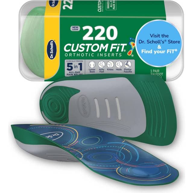 Scholl Custom Fit Orthotics 3 4 Length Inserts