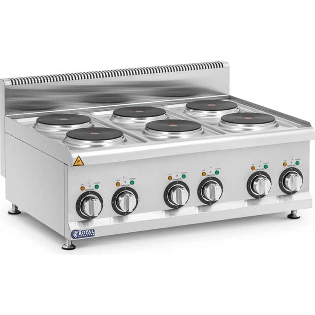Royal Catering 6 Kogeplader 12 kW Bordmodel Pro 650