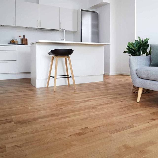 Junckers Trægulv Massiv Bøg Sylvaket Variation Ultra Matlak 2-Stav