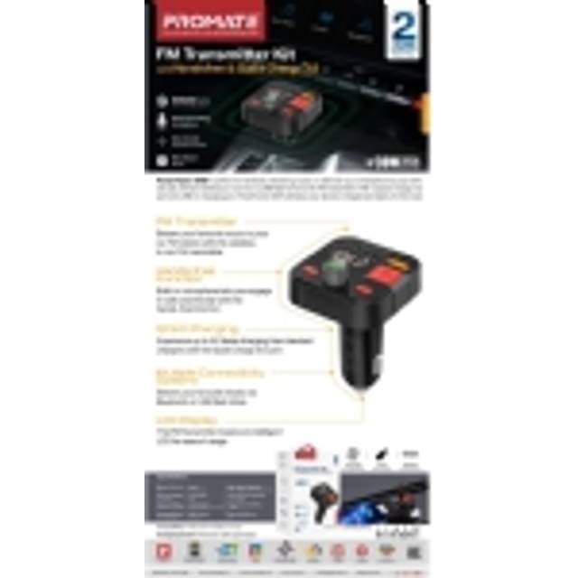 Promate PowerTune 30W Bluetooth FM Transmitter