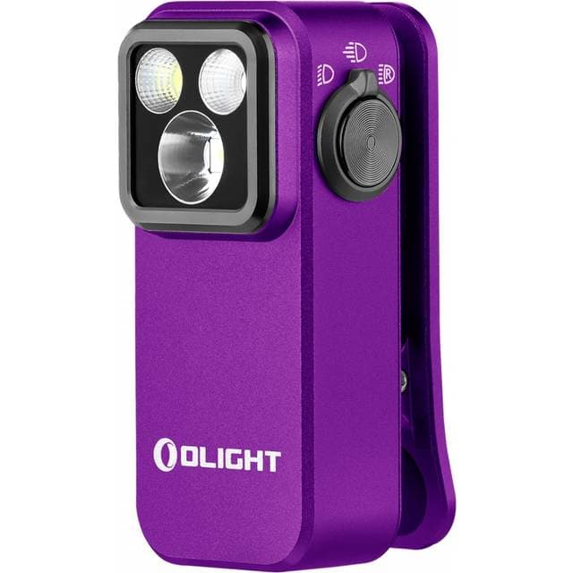 Olight Oclip Pro Purple Rechargeable Torch 500 Lumens