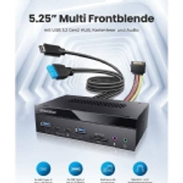 Graugear Reader Multifunktionelt 5 25 Frontpanel