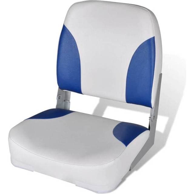 vidaXL Boat Seat With Backrest Folding 41x36x48cm