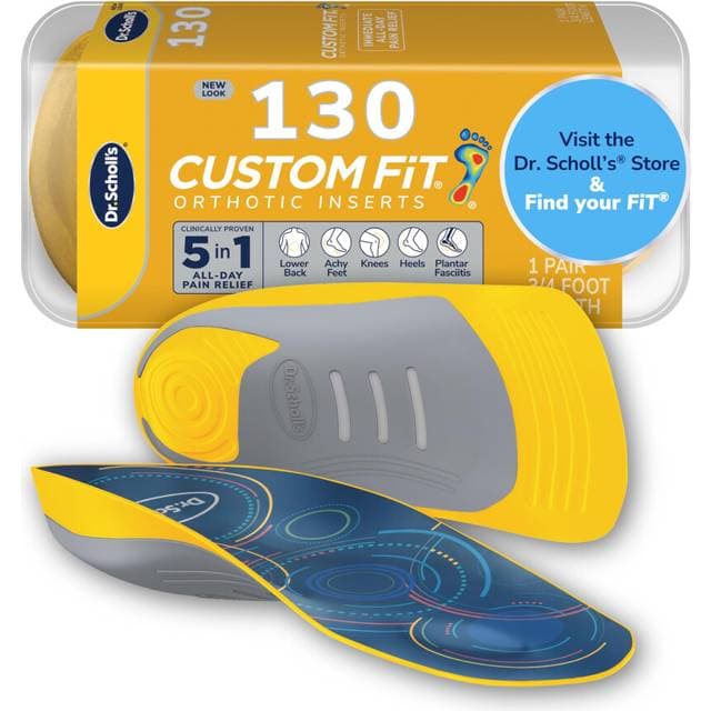 Scholl Custom Fit Orthotics 3 4 Length Inserts