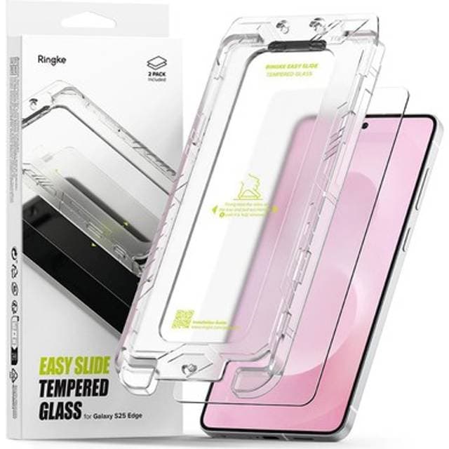 Ringke Easy Slide 2-Pack Hærdet Glas Samsung Galaxy S25 Edge