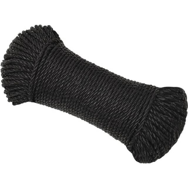 vidaXL Work Rope 8 mm 100 m Polyester - Sort