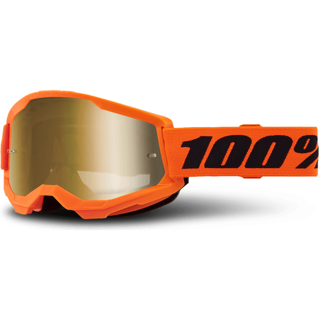 100% Crossbriller Strata 2 Junior - Neonorange Guld