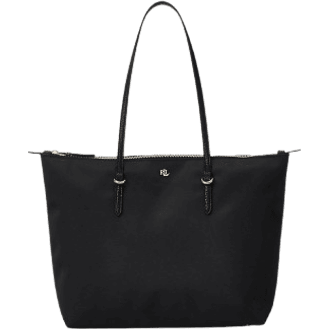 Lauren Ralph Lauren Keaton Medium Nylon Tote Bag - Black