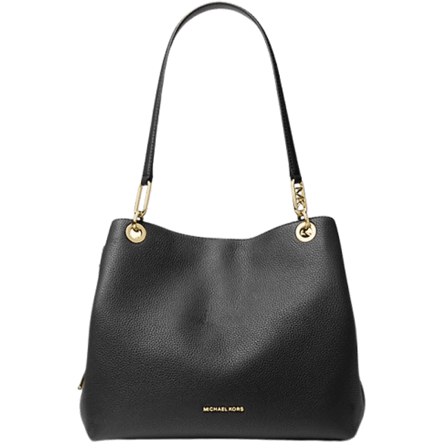 Michael Kors Kensington Large Pebbled Leather Tote Bag - Black