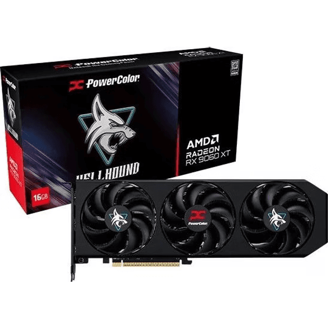 Powercolor Hellhound AMD Radeon RX 9060 XT 16GB GDDR6