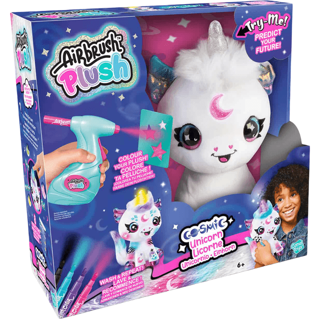 Canal Toys Airbrush Plush Light-Up Cosmic Unicorn