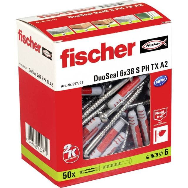 Fischer 557727 6.0x38mm 50stk