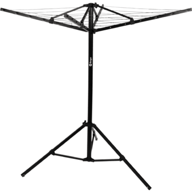 Berger Wäschespinne Sat Stativ Inkl Packsack - Schwarz