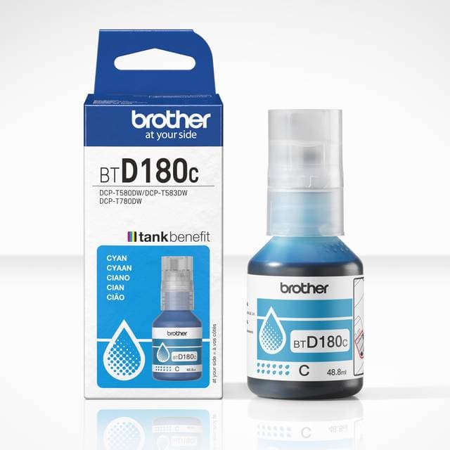 Brother BTD180C Cyan Ink Bottle Yield Up To 5 000 Pages