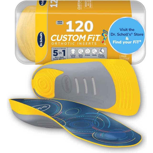 Scholl Custom Fit Orthotics 3 4 Length Inserts CF 120