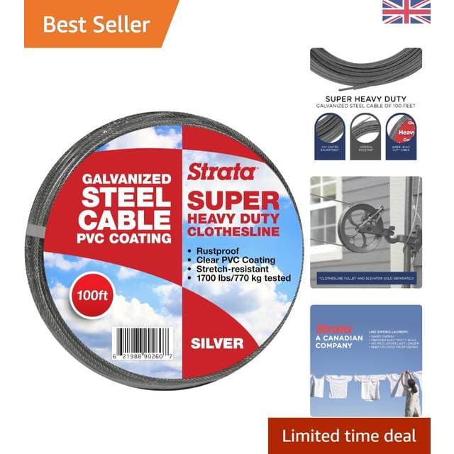 Strata Super Heavy Duty Clothesline PVC Coated Rustproof