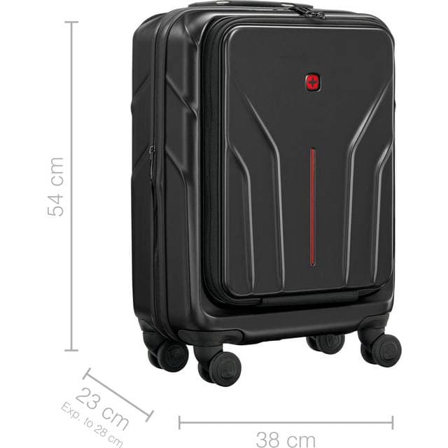 Wenger Amplix Hardside Carry-On Schalenkoffer Trolley Sort