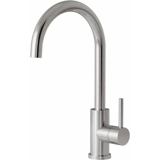 Lavabo Kubus 140 RS Round Kitchen Accup Rustfrit Stål