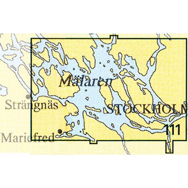 Sjöfartsverket Skærgårdskort 111 Mälaren Øst