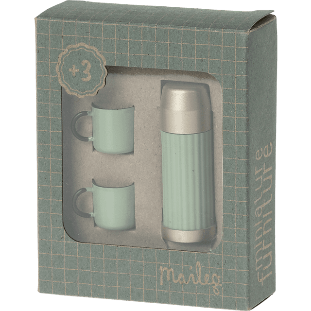 Maileg Thermos & Cups Mint