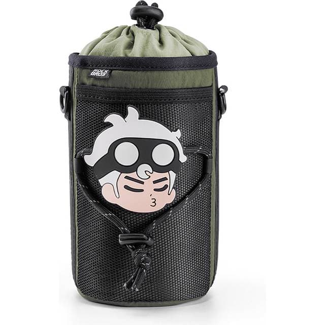 Rockbros Rejseflasketaske Med Skulderrem 1l - Grøn