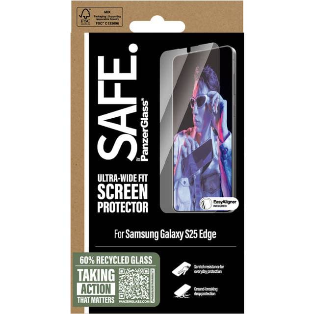 SAFE. by PanzerGlass Samsung Galaxy S25 Edge Ultra Wide Fit Screen Protector