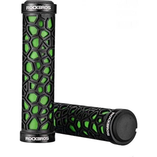 Rockbros Grip Gummigreb Cykelgreb Dia 22mm Sort Grøn