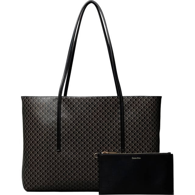 Calvin Klein Shopper - Beige/Sort