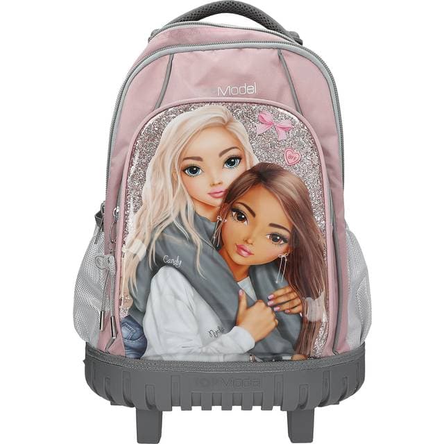 Top Model Trolly Skolerygsæk Trolley My Bff - Pink Grå