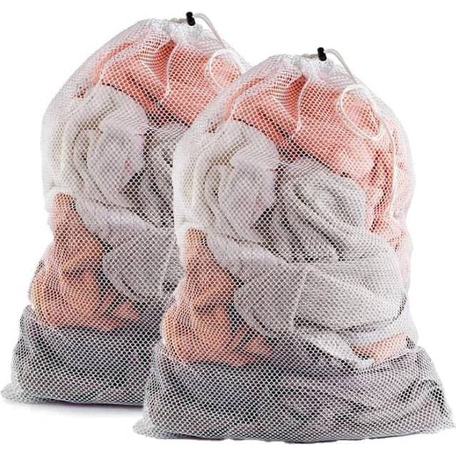 INF Mesh Laundry Bag 60x90 Cm White 2-Pack