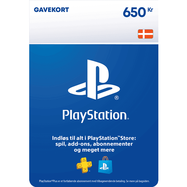 PlayStation Store Gavekort 650 kr