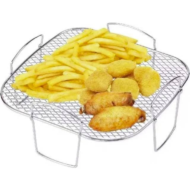 Universal Høj Rist Til Airfryer 20.5x20.5x9 Cm