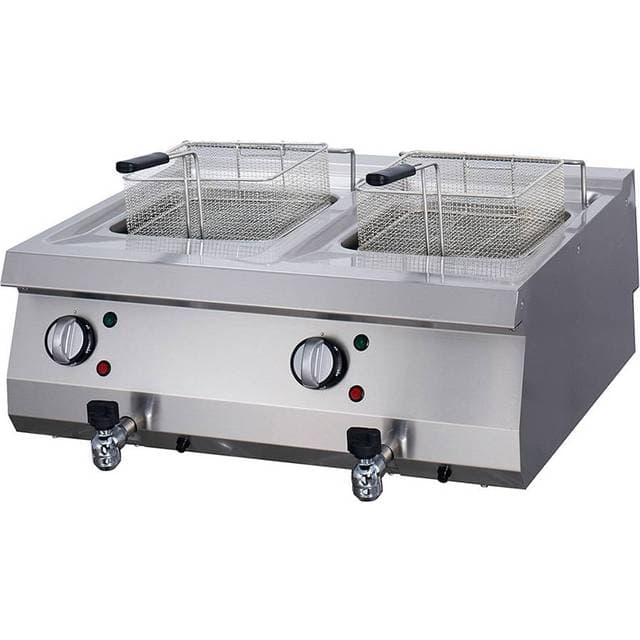 Maxima Heavy Duty Friture 2 x 12L Dobbelt Enhed