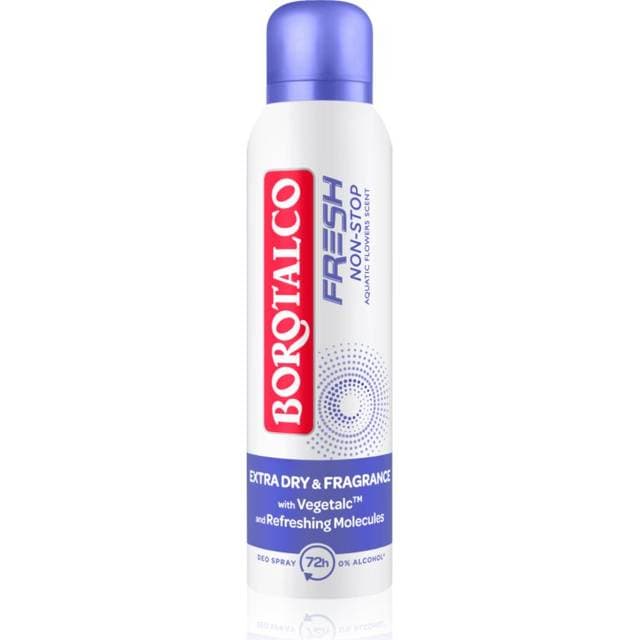 Borotalco Non-Stop Fresh Aquatic Flowers Spray 72 Timer 150 ml
