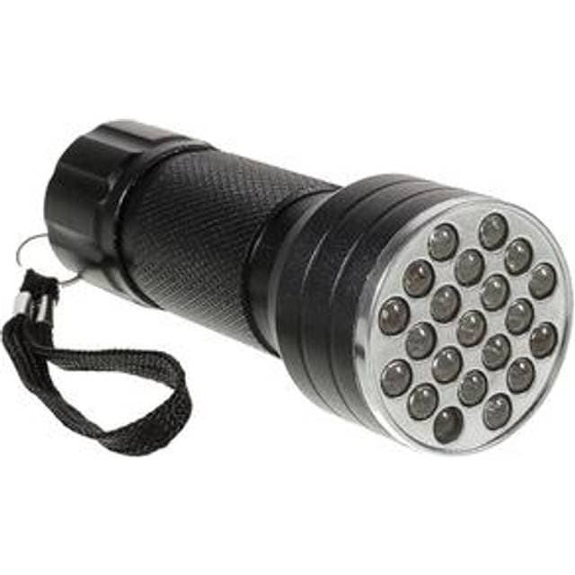 MTP Products UV Lommelygte 21 LED 395NM Sort