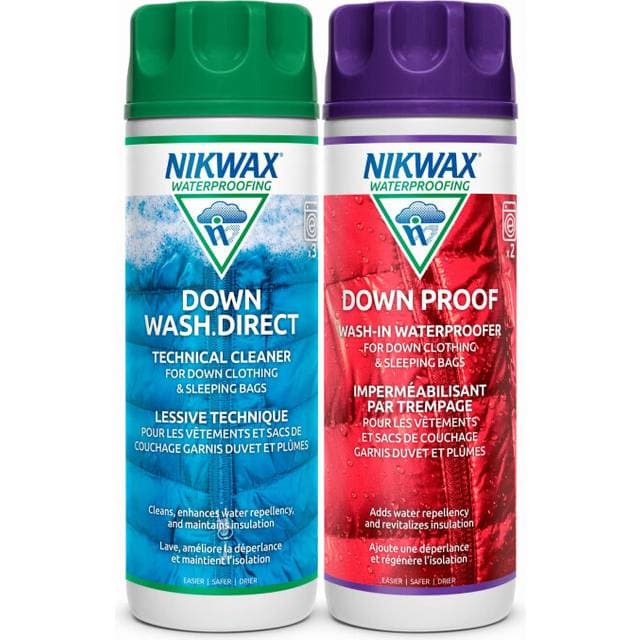 Nikwax Down Duo-Pack Wash-In Cleaning Waterproofing Adds - DWR
