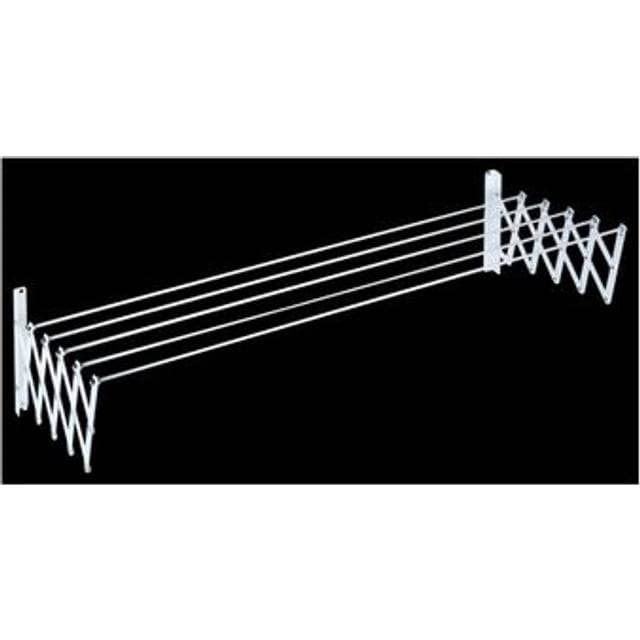 sauvic Extendable Epoxy Clothesline 180 Cm Silber