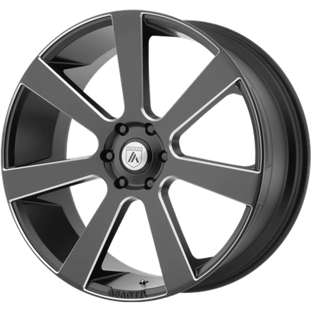 Asanti Black Apollo Satin Black Milled 22x9 Rim 5x115