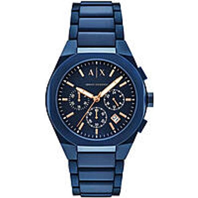 Armani Exchange Sync AX4189 Blå Kvarts Herreur
